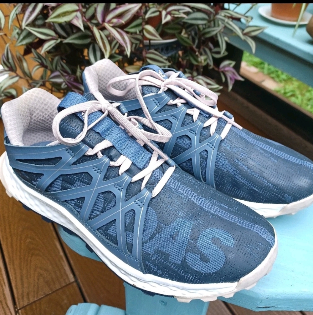 Adidas Vigor Bounce Trail Running Shoes Blue Women's Size 8.5 ART AQ7522